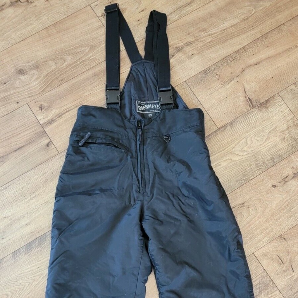 Womens Obermeyer Snow Ski Pants Overall Size 12 Black